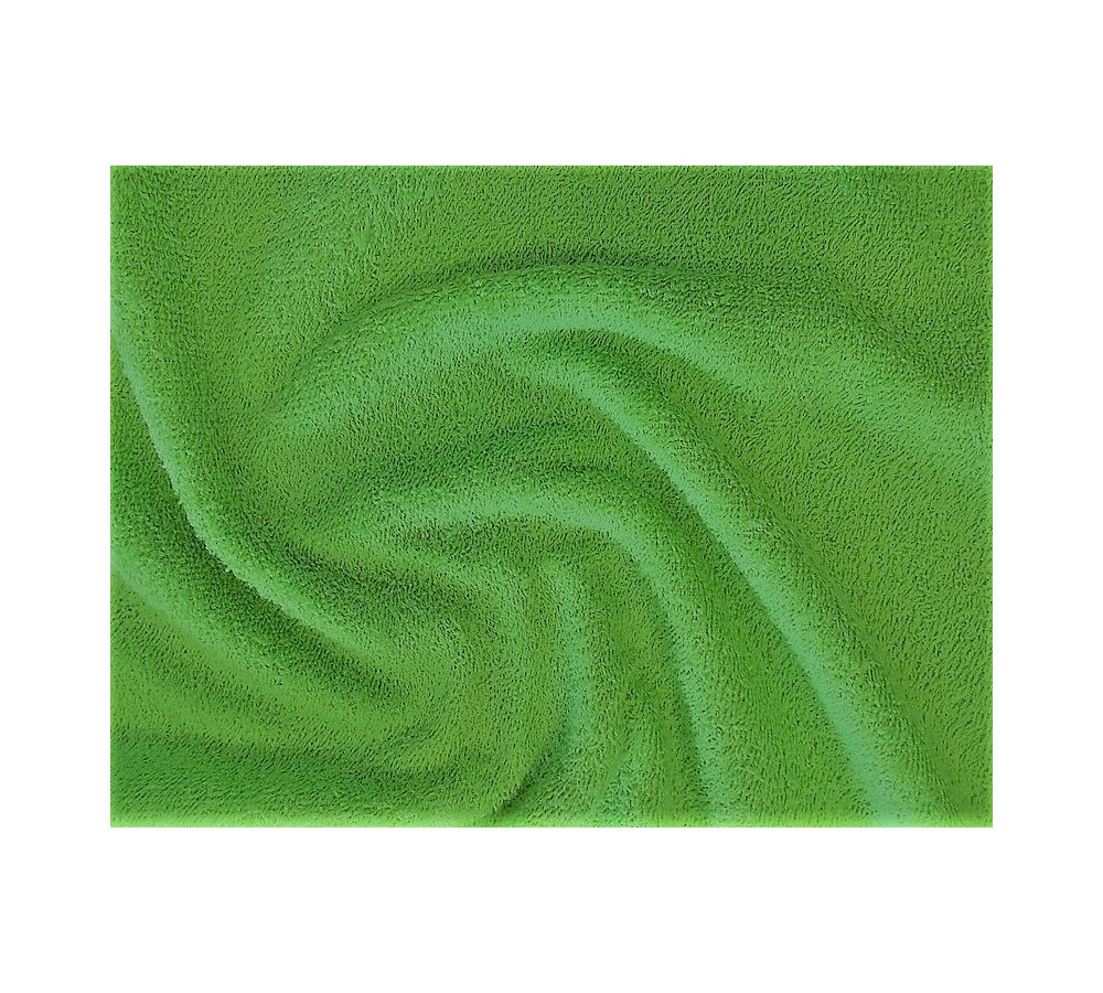 Kiwizöld  színű  kétoldalas frottír anyag