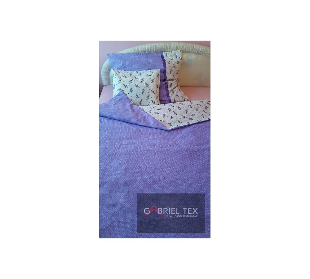 Purple lavender figured spotted bed sheet