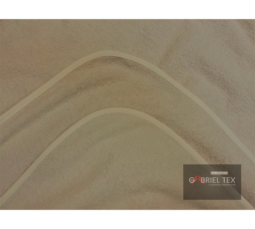Homokszínű  kétoldalas frottír takaró