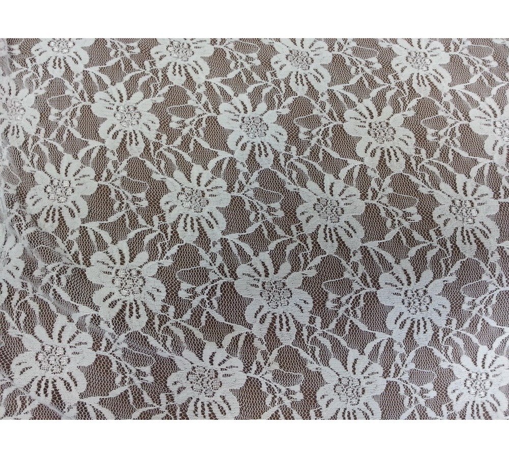 White small figured strech lace