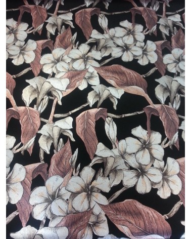 Flower figured red casual fabric