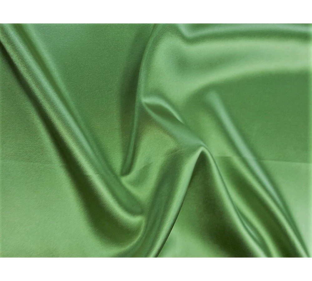Világoszöld  színű sztreccs szatén
