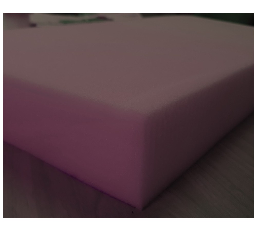 Ágybetét , 90x200x8 cm-es habszivacs 25-ös,lila színű