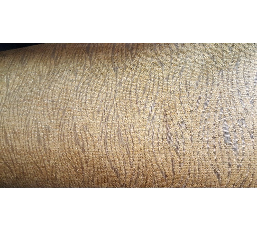 Old gold wavy furniture textile