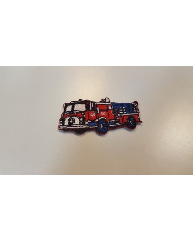 Fire truck label, patch for kids