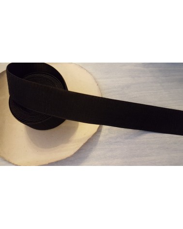 Black thick sewn velcro with soft side
