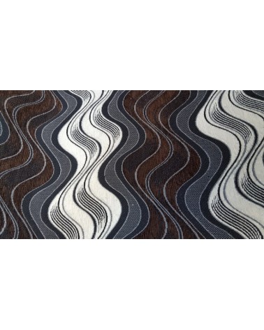 Black striped figured furniture textile