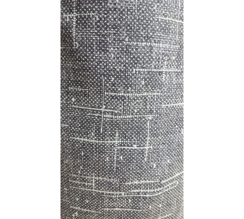 Black figured linen furniture textile